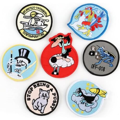 2019 Embroidered Cute Cartoon Animal Patches For Clothing Childrens Wear Fabric Badge Embroidery Patch High Quality 1pc Sticker