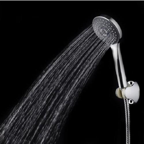 3 Sprays Shower Head Bathroom Rainfall Hole High Pressure Handheld