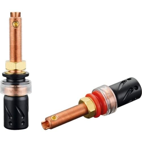 4pcs Hifi viborg BP-613 99.995% pure Copper Speaker Terminal Binding Post
