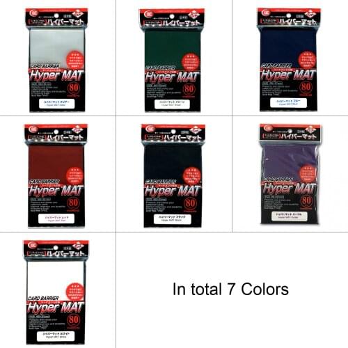 80 PCS/LOT KMC Hyper Series MAT Card Barrier Board Games Card Protector Trading Cards Sleeve PKM Game Cards Protector 66x92mm