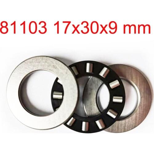 81103TN 81103 17x30x9mm 17mm shaft Thrust Cylinder Roller Bearing complete bearings with washer cage retainer thrust assemblies
