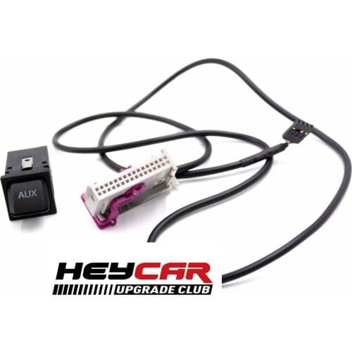 Car Aux-in RNS-E Navigation AUX Button Audio Adapter Kit 32Pin Plug FOR Audi A3 A4 A6 A8 R8 TT