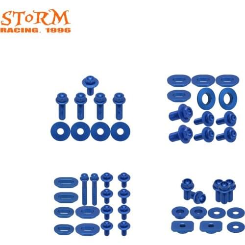 CNC Motorcycle Blue Seat Side Panels Rear Front Fender Radiator Shrouds Screw For Yamaha YZF450 YZ-F450 YZ450F 450F 450 F 10-13