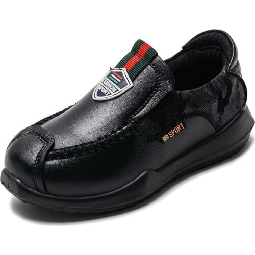 NEW Children Leather Shoes Boys Sneakers Top Quality Full Genuine Leather Fashion Soft Bottom Casual For Kids Eur Size 26-37