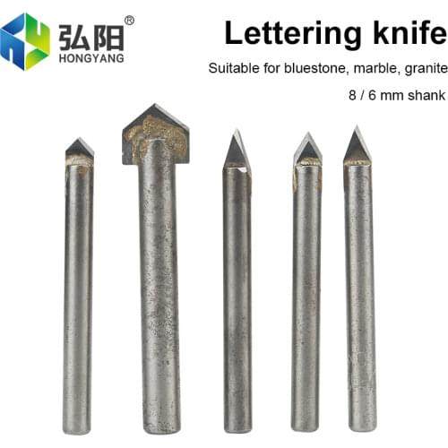 Cnc Router Milling Machine Stone Carving Drill Bit Marble Tile Drilling Alloy Letter Embossing, Finishing Bluestone Granite