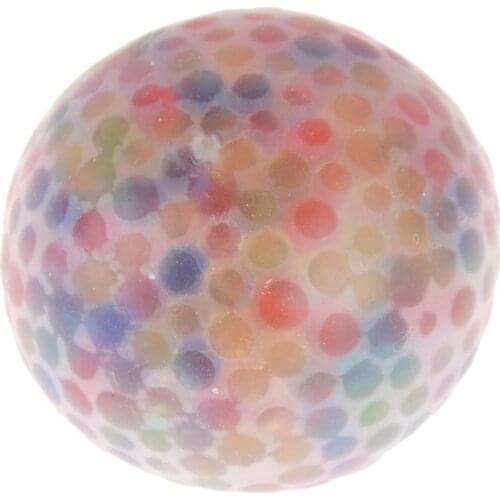 Hot sale Spongy Rainbow Ball Toy Squeezable Stress Squishy Toy Stress Relief Ball For Fun high quality
