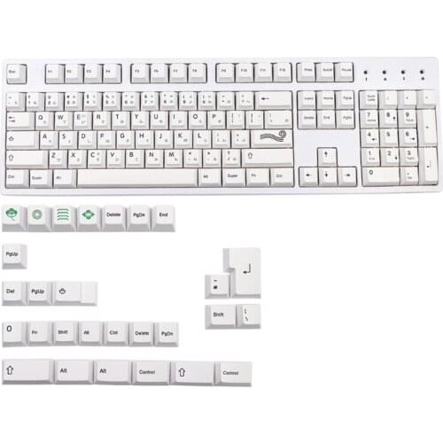 C1FB Mechanical Keyboard Keycaps Japanese Character Cherry Profile 133 Keys Compatible Cherry MX Kailh Gateron Switches