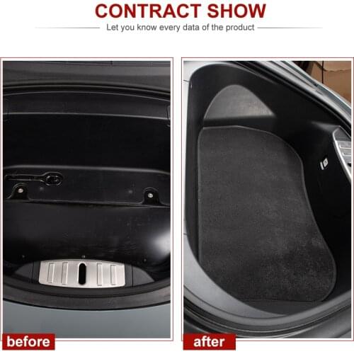 Model3 Car Front Trunk Mats For Tesla Model 3 2020 Accessories Front Storage Mat Cargo Tray Protective Pads Mat Model Three NEW