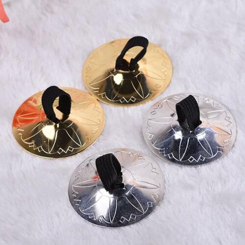 USHINE Belly dance brass Finger plates middle east percussion plates dance props percussion instrument belly dance finger plates