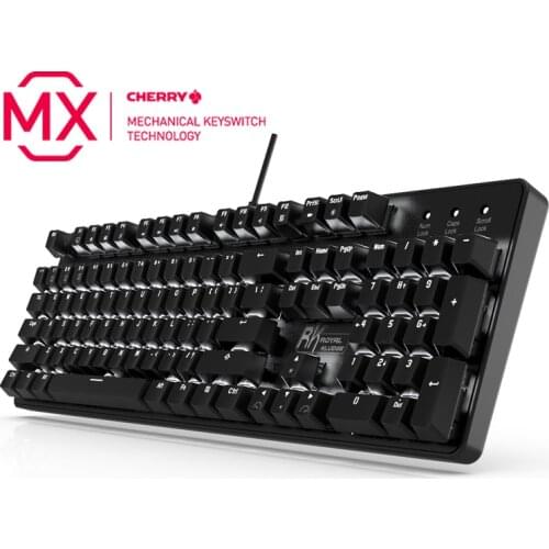 RK920C mechanical keyboard full-key no punch gaming keyboard 104-key built-in Cherry switch