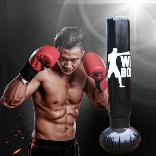 Inflatable Boxing Pillar Tumbler PVC Fight Column Punching Bag Inflatable De-Stress Boxing Target Bag