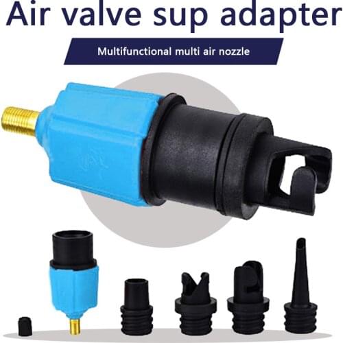 Inflatable Rowing Rubber Boat Valve Adapter Paddle Board Canoe Kayak Air Valve Pump Compressor Converter