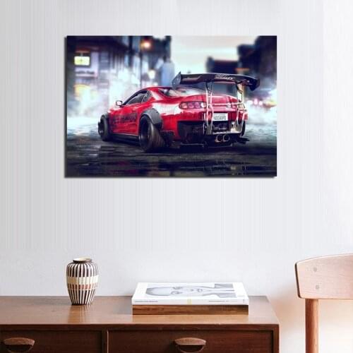 High-DefiniArnold Racing Artwork Toyota Sports Car Poster Wall Art Pictures Painting For Living Room Home Decor (No Frame)