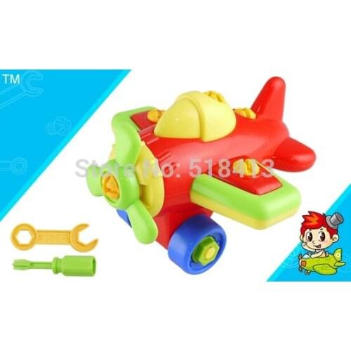 Propeller Aircraft Dismantling Educational Toys For Children Airplane Plastic 5-7 Years 2021