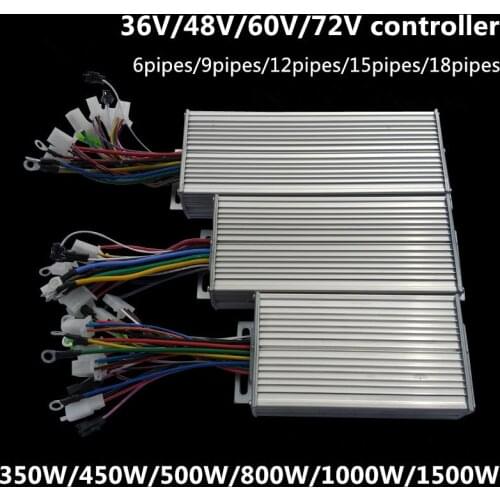 Lead-acid Battery 48V/60V/72V 350W/450W/500W/800W/1000W Sensor/Sensorless Brushless DC Motor Controller,DC Controller for Ebikes