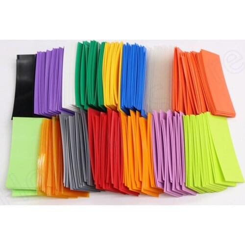 PVC Heat Shrink Tube No. 5 AA Battery Wraps Protect And Repair Battery Skin Heat Shrink Sleeving Multicolor