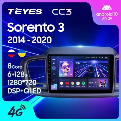 TEYES CC3 For Kia Sorento 3 2014 - 2020 Right hand driver Car Radio Multimedia Video Player Navigation stereo GPS Android 10 No 2din 2 din dvd