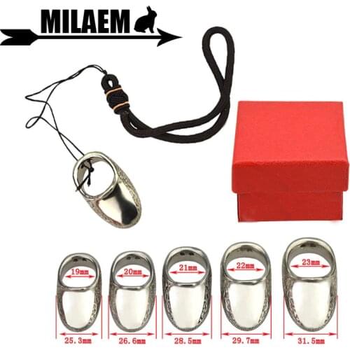 1pc Archery Thumb Ring Finger Guard Finger Tab Protect Finger Safe Outdoor Exercise Shooting Accessories