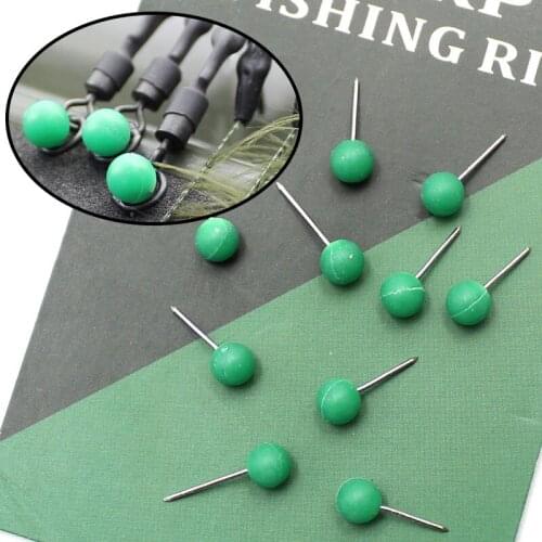 100pcs Carp Fishing Accessories Hair Rigs Case Spare Pins Carp Ronnie Rig Stop Needles For Carp Fishing Tackle Box Equipment
