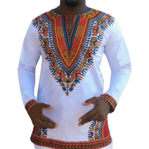 African Tribal Gypsy Ethnic Shirt Men 2020 Summer Streetwear Casual African Clothes Men Slim Fit Long Sleeve Chemise Homme xxl