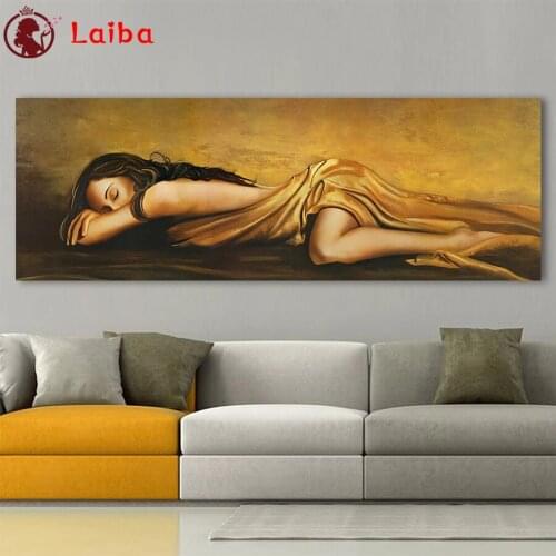 Diamond embroidery Modern art, sexy woman, sleeping full drill diamond painting 5d diy diamond mosaic home decoration