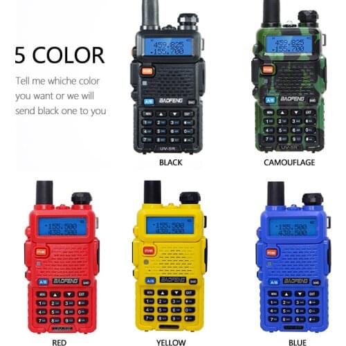 Baofeng UV-5R Walkie Talkie 5W High Power Portable Ham CB Radio UV 5R Dual Band VHF/UHF FM Transceiver Two Way Radio