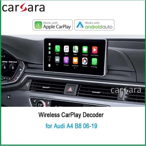 Wireless Carplay For Au di A4 B8 B9 8k MMI 3g 2010~2020 interface Rear Front camera Android Original Display Improve decoder