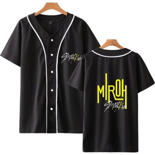 Stray Kids Kpop Baseball T-shirts Women/Men Fashion Summer Short Sleeve Tshirt 2019 Hot Sale Casual Trendy Streetwear Clothes