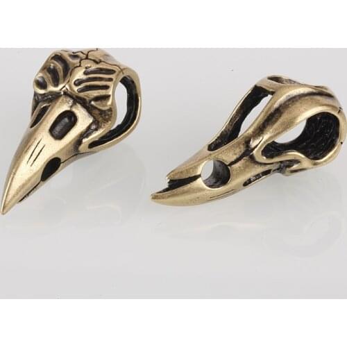 Paracord Beads for Jewelry Making Spacer Beads for Needlework Diy Bracelet Accessories Copper Retro Big Hole Lots Bulk Wholesale