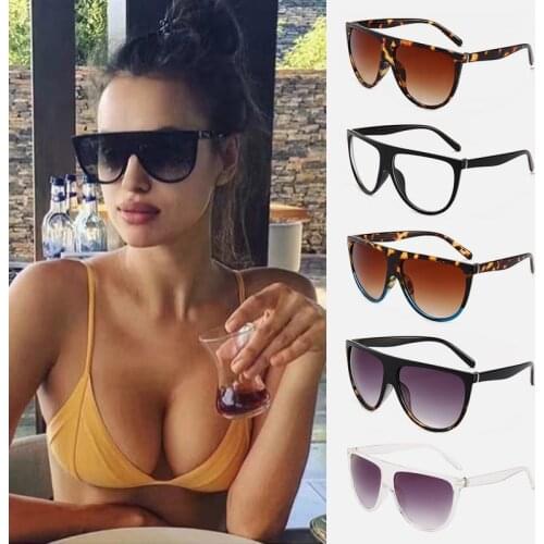 Trendy Fashion Semicircle Big Frame Glasses UV400 Womens Full Accessories Sunglasses Oculos Sol Feminino