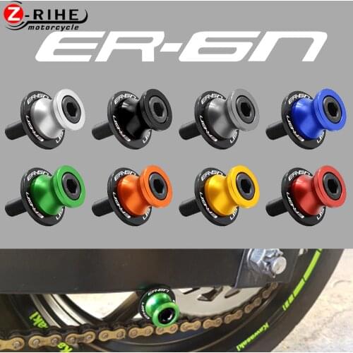 For KAWASAKI ER6N ER-6N 2005 2006 2007 2008 NINJA 650R 10mm Motorcycle Accessories Swingarm Sliders Spools Screw Motorbike Parts