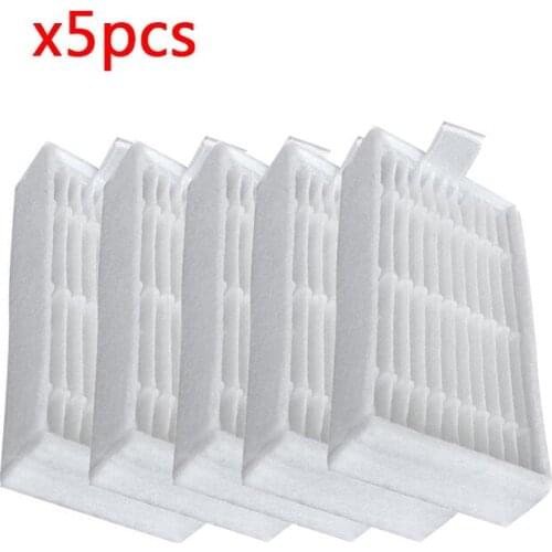 5pcs Dust Filters HEPA Filter for CHUWI V3 iLife X5 V5 V3 + V5PRO Vacuum Cleaner for ECOVACS CR130 CR120 CEN540 CEN250 ML009