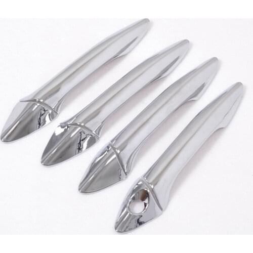 Car Exterior Door Handle Frame Cover Kit For Hyundai Elantra 2011 2012 2013 2014 2015 LHD Chrome Trim Protective Handle Cover