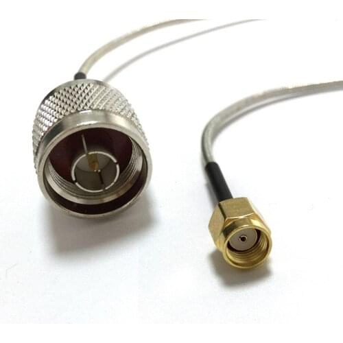 1PC RP SMA male to N male pigtail cable RG405.086 20cm