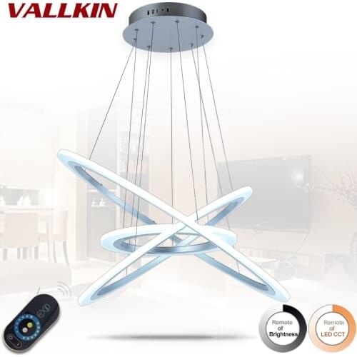 Ring Circles Modern LED Pendant lights for Dining Living Room Acrylic Cerchio anello lampadario Lighting Lamp Dimmable Lamps