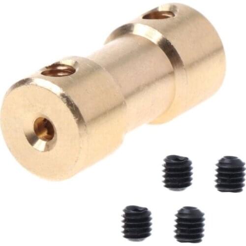 2-5mm Motor Copper Shaft Coupling Coupler Connector Sleeve Adapter US 69HF