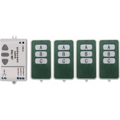 AC 220V Motor RF Wireless Remote Control Switch 220V UP&DOWN 4PCS Remote controller Motor Forwards Reversing Remote Switch
