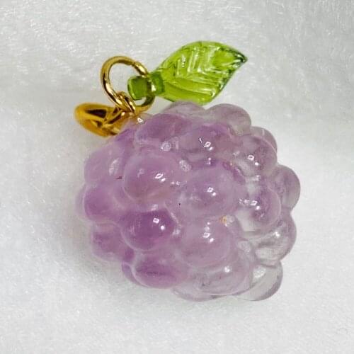 Natural Amethyst Grape Pendant Droplets DIY Amethyst Grape Small Accessories