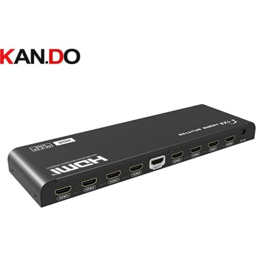 LKV318HDR-V2.0 1×8 HDMI2.0 HDR Splitter 4Kx2K@60Hz 1×8 HDMI splitter distributes 1 HDMI source to 8 HDMI displays simultaneously