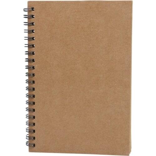 Reeves Retro Spiral Bound Coil Sketch Book Blank Notebook Kraft Sketching