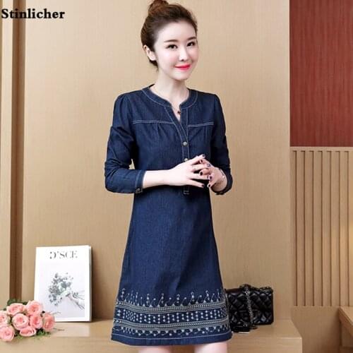 Stinlicher Fashion Denim Dresses