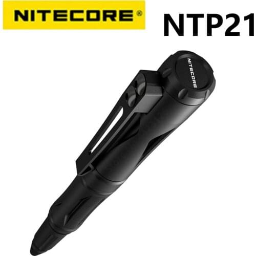 NITECORE NTP21 Tactical Pen Multi-functional Defense Pen Aluminum alloy body with Tungsten steel head for Glass Breaker