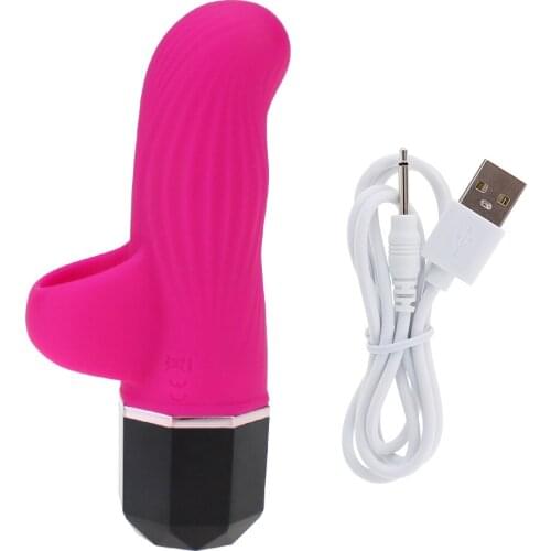 Finger Vibrator Bullet Vibrating G-Spot Massager Rechargeable Sex Toy for Woman Powerful Clitoris Stimulator Erotic Adult Toys
