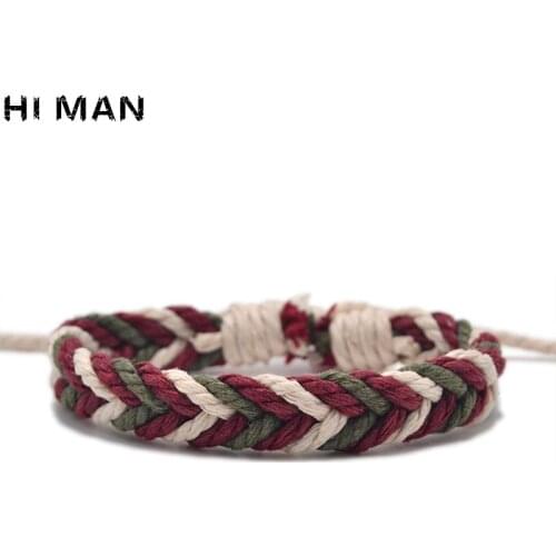 14 Style New Design Japanese Cotton Rope Bracelet Neutral Fashion Classic Color Survival Bracelets & Wristband Friendship Gift