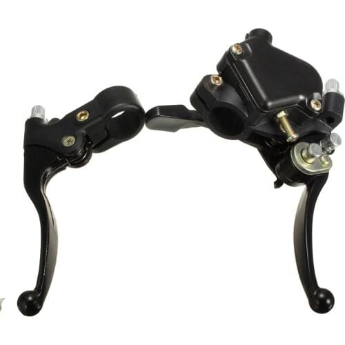 22mm 7/8 inch thumb throttle dual front hand brake lever for Mini Moto Quad Pit Dirt Bike ATV Left Or Right Side