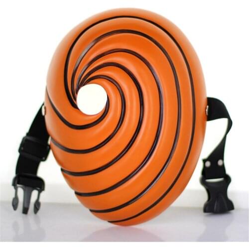 Aldult Kids Creative Japan Cartoons Tobi Obito Akatsuki Ninja Madara Uchiha Masquerade Cosplay Full Face Resin/Latex Party Mask