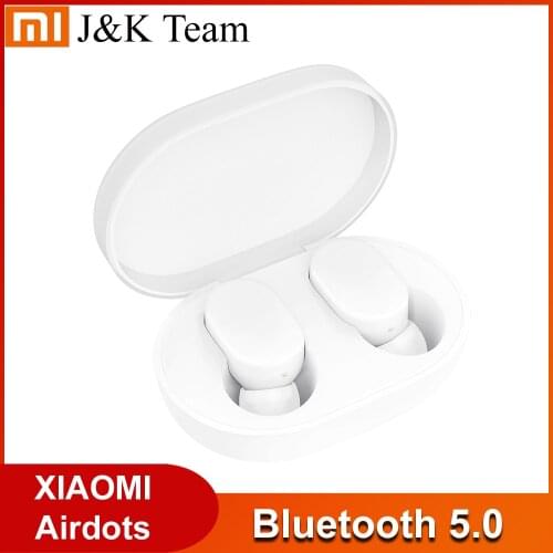 Xiaomi Airdots Bluetooth 5.0 Xiaomi Wireless earphone 12 Hours Working Time Voice control Noise reduction Tap Control