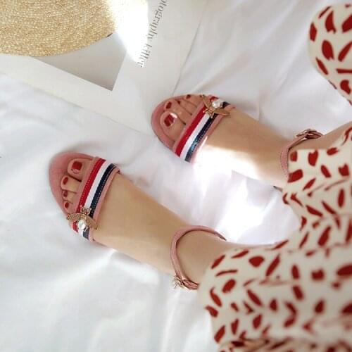 Big Size 9 10 11 12 high heels sandals women shoes woman summer ladies Colour Strip Sandals