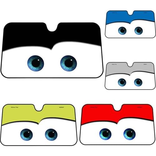 Aluminium Foil Color Cartoon Big Eyes Car Windshield Sunshade Sun Visor Covers