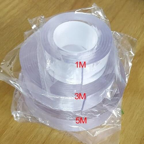 Transparent Masking Tape Reusable Double-Sided Adhesive Clear Tape Freedom To Cut And Stick Good For Outdoors Home Car Office